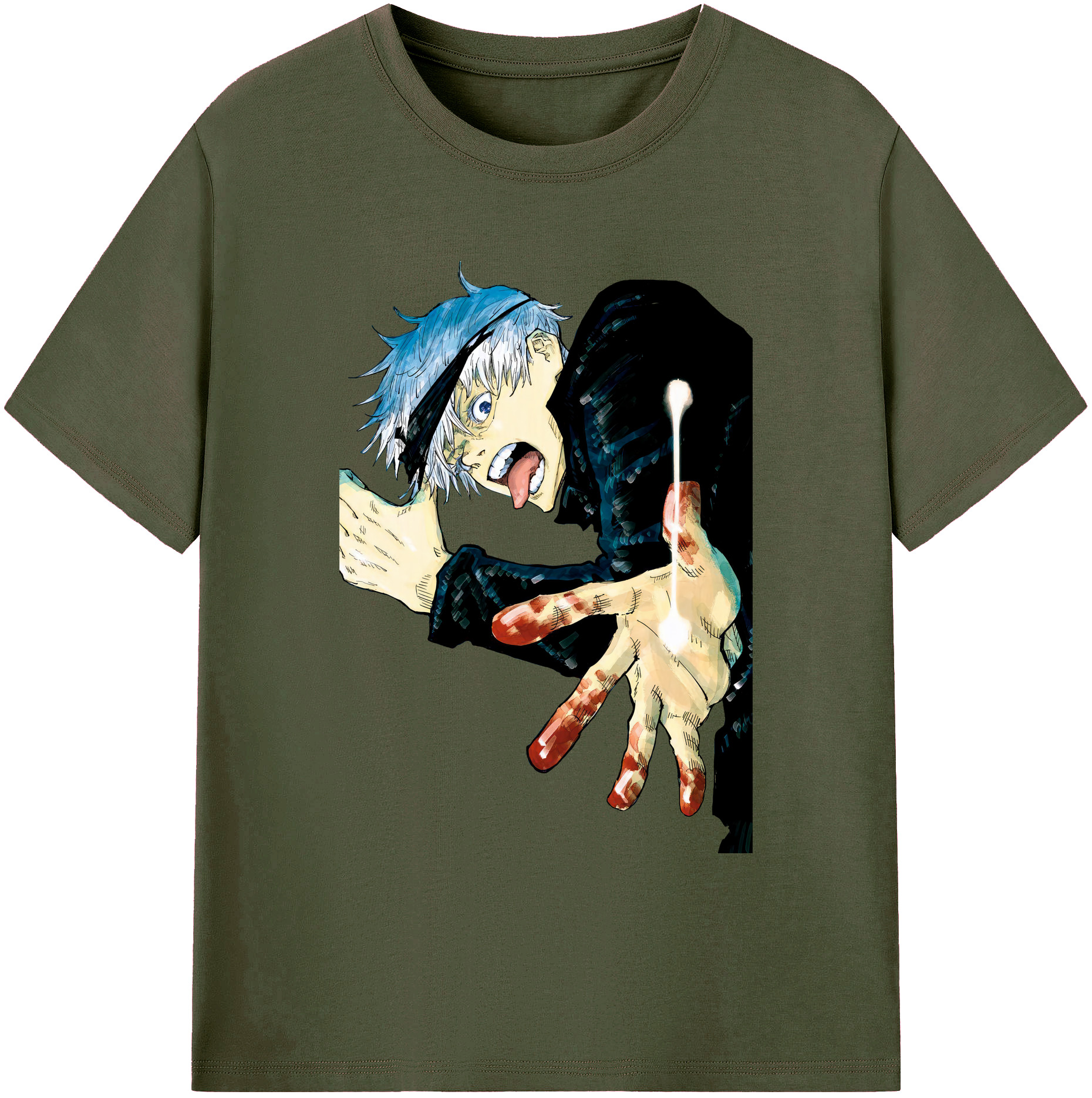 （画像用） 呪術廻戦 Jujutsu Kaisen 綿100％ メンズ半袖Tシャツ｜肌触りやわらか＆通気性